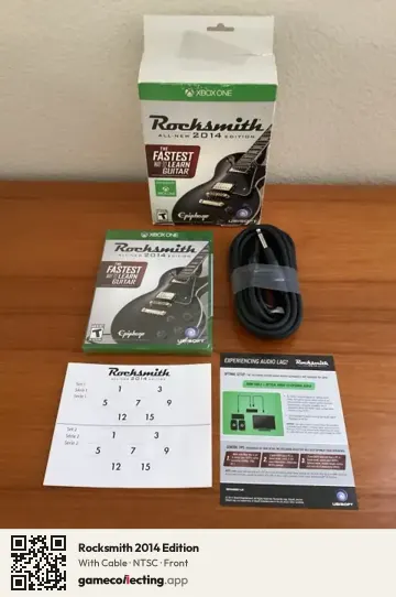 Rocksmith 2014 Edition Xbox One, NTSC box front