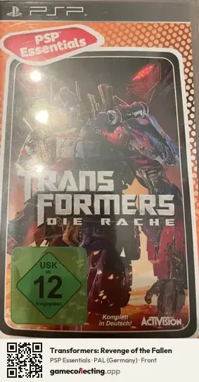 Transformers: Revenge of the Fallen PlayStation Portable, Germany box front
