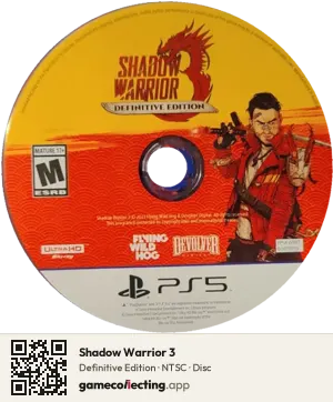Shadow Warrior 3 PlayStation 5, NTSC disc