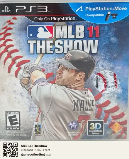 MLB 11: The Show PlayStation 3, NTSC box front