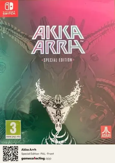 Akka Arrh Nintendo Switch, PAL box front