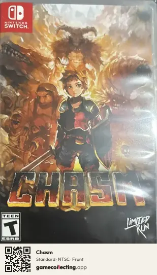 Chasm Nintendo Switch, NTSC box front