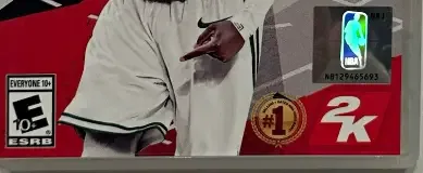 NBA 2K18, the ESRB box on its front