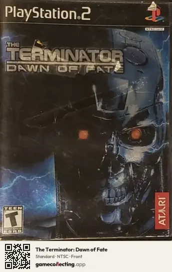 The Terminator: Dawn of Fate PlayStation 2, NTSC box front