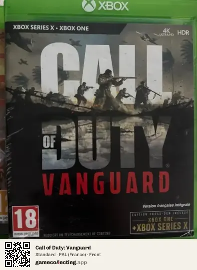 Call of Duty: Vanguard Xbox Series X, France box front