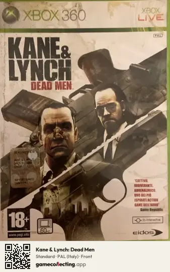 Kane & Lynch: Dead Men Xbox 360, Italy box front