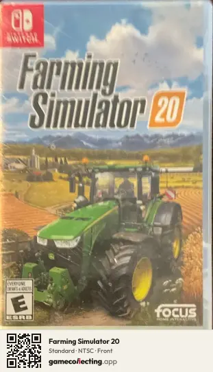 Farming Simulator 20 Nintendo Switch, NTSC box front
