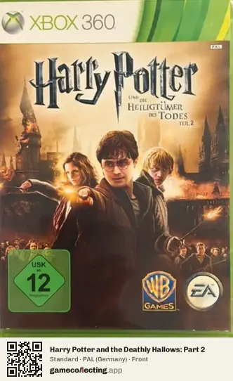 Harry Potter and the Deathly Hallows: Part 2 Xbox 360, Germany box front