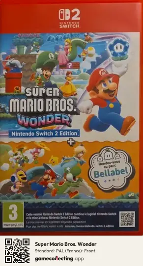 Super Mario Bros. Wonder Nintendo Switch 2, France box front