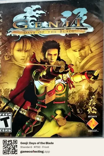 Genji: Days of the Blade PlayStation 3, NTSC box front