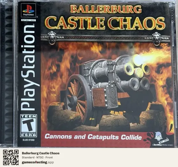 Ballerburg Castle Chaos PlayStation, NTSC box front