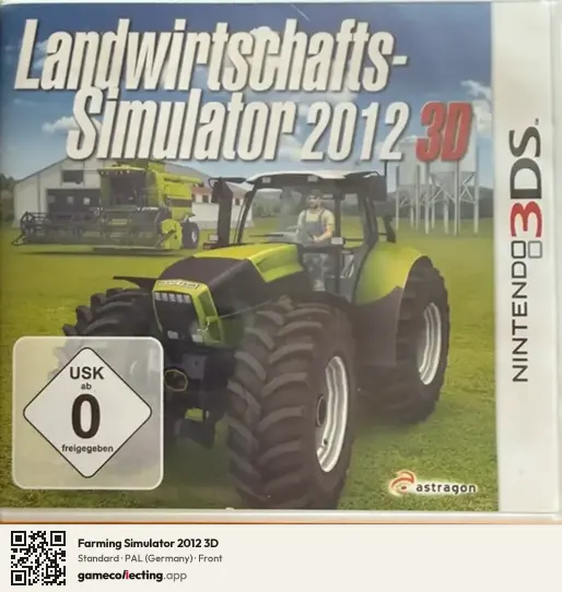 Farming Simulator 2012 3D Nintendo 3DS, Germany box front