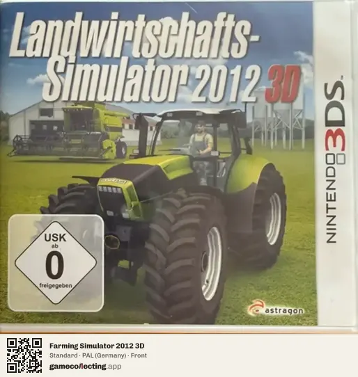 Farming Simulator 2012 3D Nintendo 3DS, Germany box front