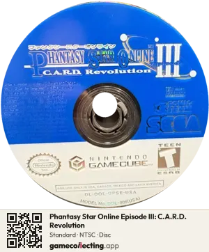 Phantasy Star Online Episode III: C.A.R.D. Revolution Nintendo GameCube, NTSC disc