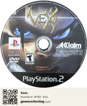 Vexx PlayStation 2, NTSC disc