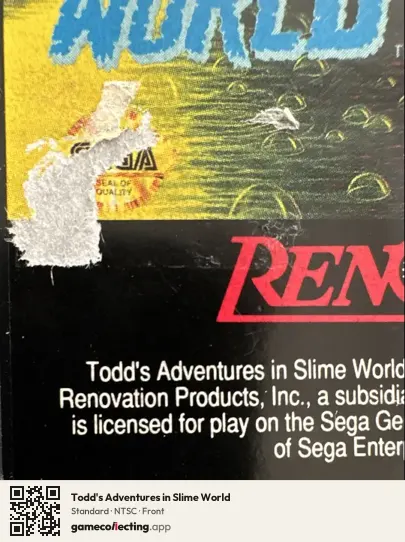 Todd's Adventures in Slime World Sega Mega Drive / Genesis, NTSC box front