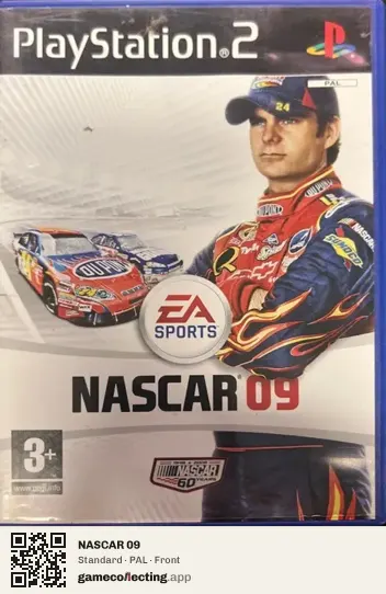 NASCAR 09 PlayStation 2, PAL box front