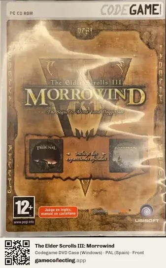 The Elder Scrolls III: Morrowind Computer, Spain box front