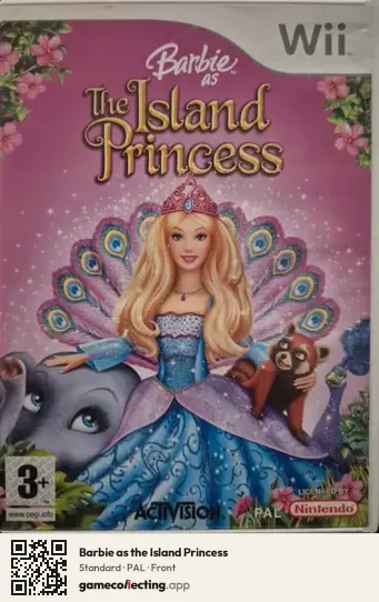 Barbie as the Island Princess Nintendo Wii, PAL box front