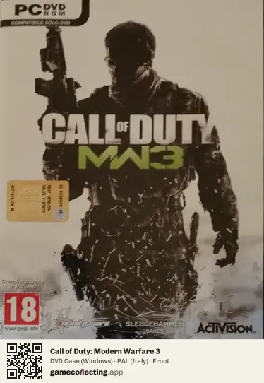 Call of Duty: Modern Warfare 3 Computer, Italy box front