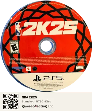 NBA 2K25 PlayStation 5, NTSC disc