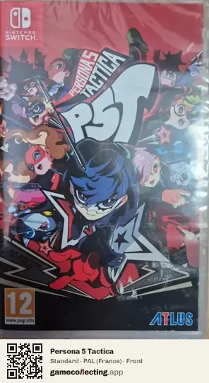 Persona 5 Tactica Nintendo Switch, France box front