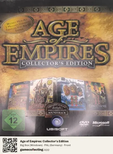 Age of Empires: Collector's Edition Computer, Germany box front