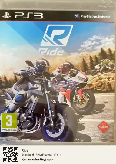 Ride PlayStation 3, France box front