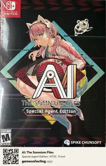 AI: The Somnium Files Nintendo Switch, NTSC box front