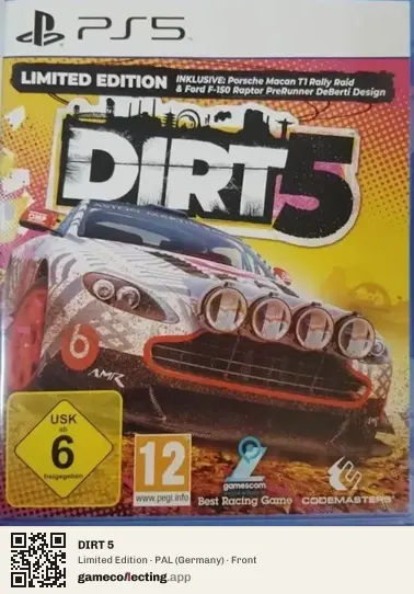DIRT 5 PlayStation 5, Germany box front