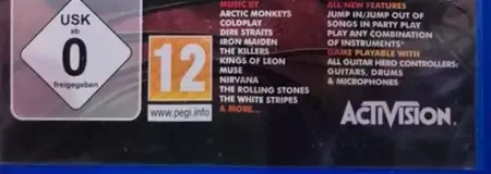 Guitar Hero 5, the USK square on its front