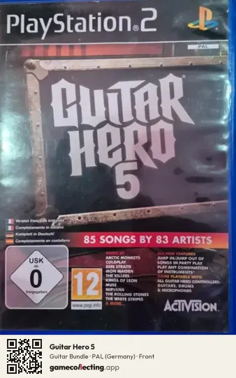 Guitar Hero 5 PlayStation 2, Germany box front