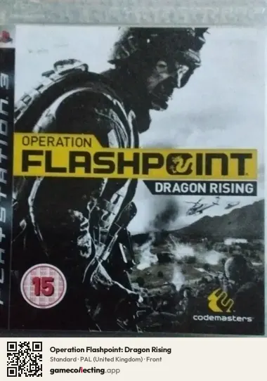 Operation Flashpoint: Dragon Rising PlayStation 3, United Kingdom box front