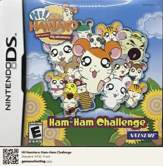 Hi! Hamtaro: Ham-Ham Challenge Nintendo DS, NTSC box front