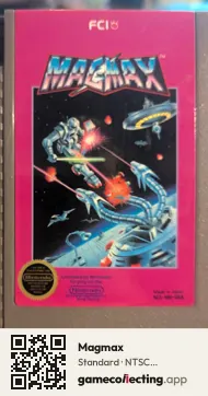 Magmax Nintendo Entertainment System, NTSC cartridge label