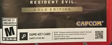 Resident Evil Village, the ESRB box on its front