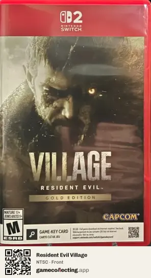 Resident Evil Village Nintendo Switch 2, NTSC box front