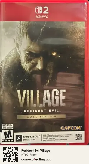 Resident Evil Village Nintendo Switch 2, NTSC box front