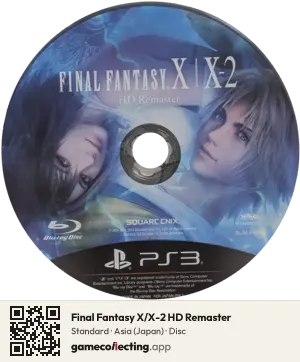 Final Fantasy X/X-2 HD Remaster PlayStation 3, Asia disc