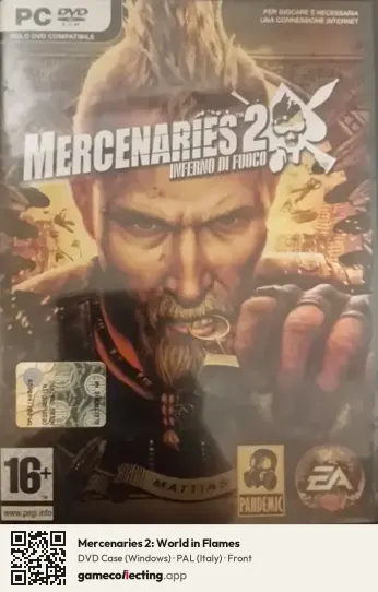 Mercenaries 2: World in Flames Computer, Italy box front