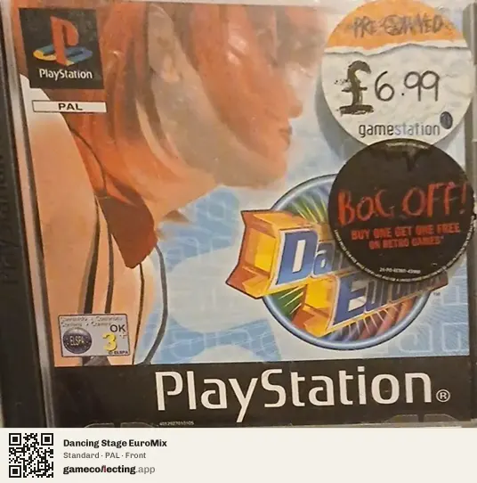 Dancing Stage EuroMix PlayStation, PAL box front