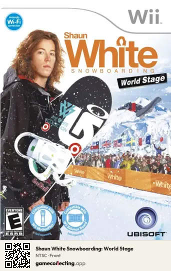 Shaun White Snowboarding: World Stage Nintendo Wii, NTSC box front