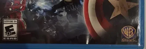 LEGO Marvel's Avengers, the ESRB box on its front