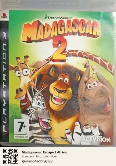 Madagascar: Escape 2 Africa PlayStation 3, Italy box front