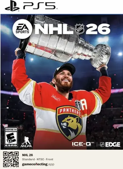 NHL 26 PlayStation 5, NTSC box front