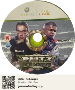 Blitz: The League Xbox 360, PAL disc