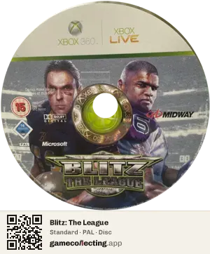 Blitz: The League Xbox 360, PAL disc