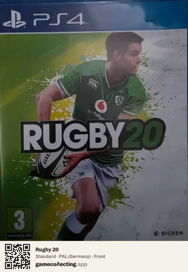 Rugby 20 PlayStation 4, Germany box front