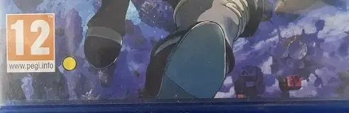 Gravity Rush 2, the PEGI square on its front
