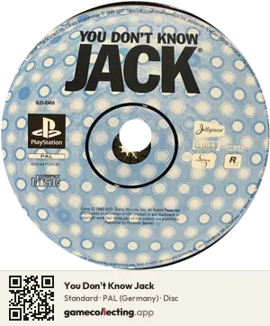 You Don't Know Jack PlayStation, PAL disc